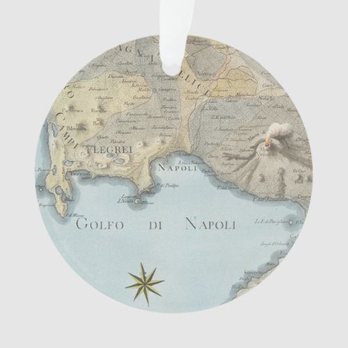 Map of the Gulf of Naples and Surrounding Area Ornament