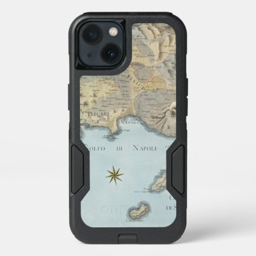 Map of the Gulf of Naples and Surrounding Area iPhone 13 Case