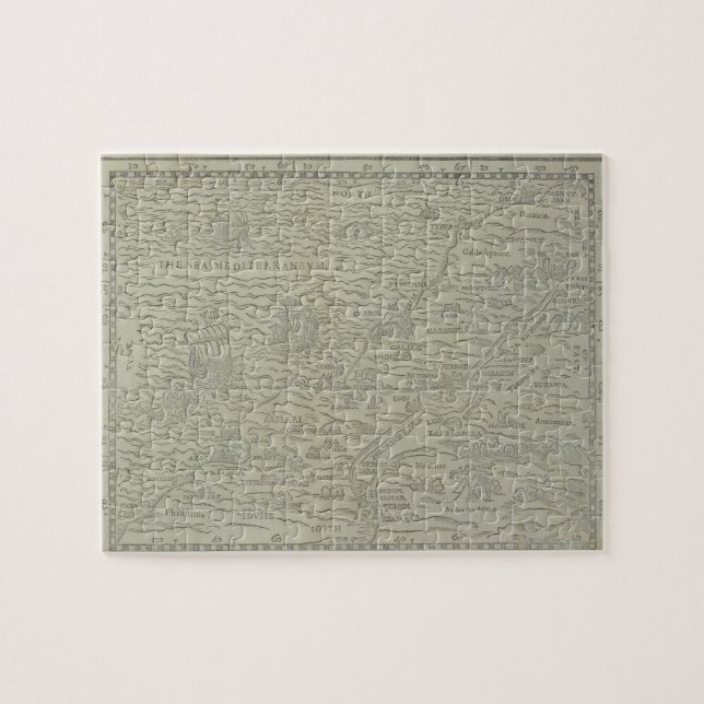 Map of the Holy Land Jigsaw Puzzle (Horizontal)