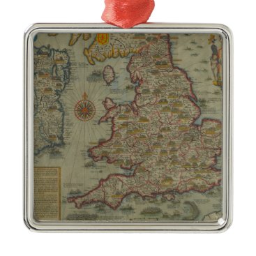 Map of The Invasions of England & Ireland Metal Ornament Map of The Invasions of England & Ireland Metal Ornament