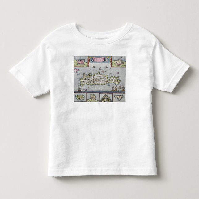 Map of the Island of Candia Toddler T-shirt (Front)