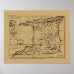 Map of the Isle of Trinidad (1797) Poster