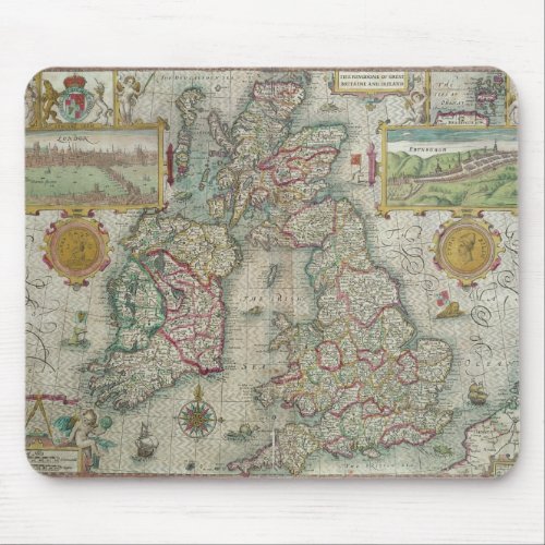 Map of the Kingdom of Great Britain and Ireland Mouse Pad