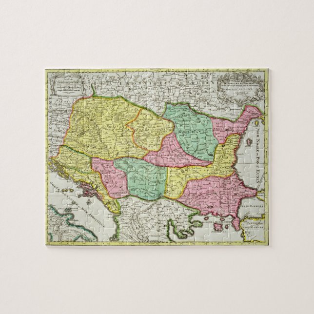 Map of the Kingdom of Hungary and the States which Jigsaw Puzzle (Horizontal)