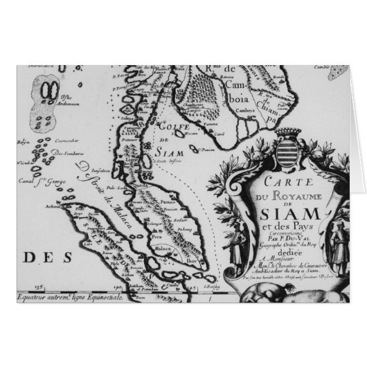 Map of the Kingdom of Siam (Front Horizontal)