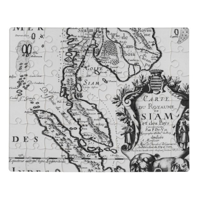Map of the Kingdom of Siam Jigsaw Puzzle (Puzzle Horizontal)