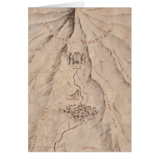 Map of The Lonley Mountain Cards (Front)