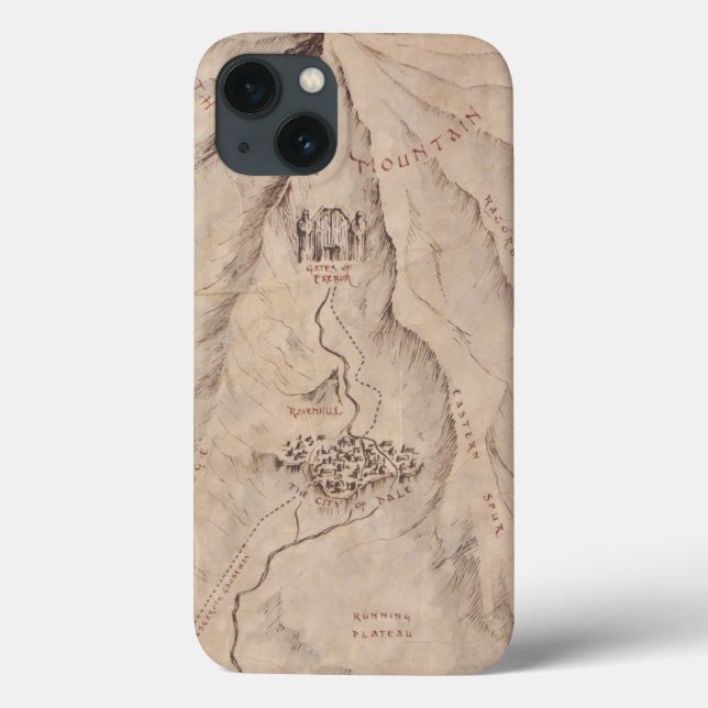 Map of The Lonley Mountain Case-Mate iPhone Case (Back)