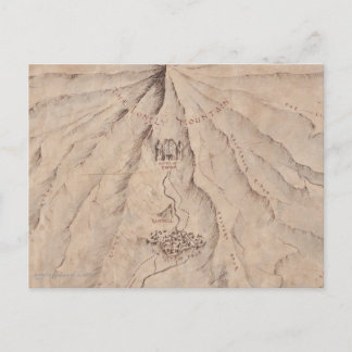 Map of The Lonley Mountain Postcard