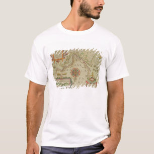 Map of the Magellan Straits, Patagonia, from the M T-Shirt