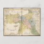 Map of the Middle East from Cedid Atlas (1803) Postcard