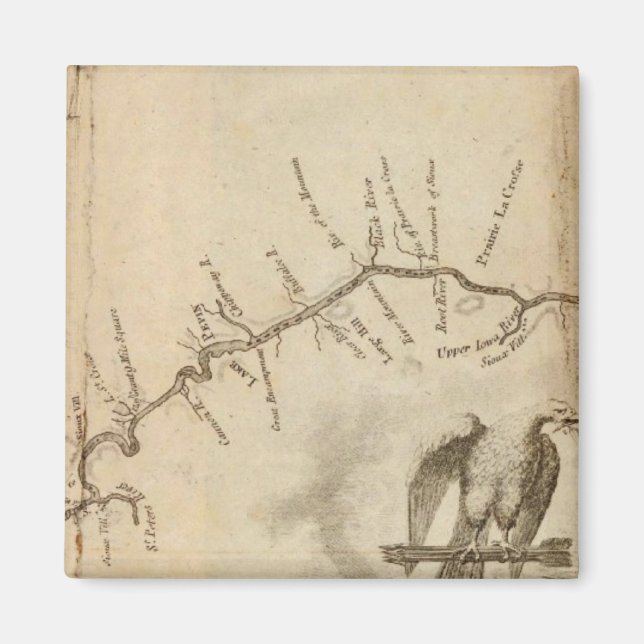 Map of the Mississippi River Magnet (Front)