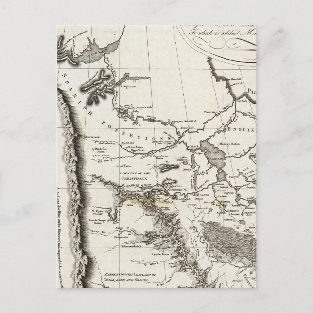 Map of the Missouri Postcard (Front)