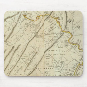 Map of the most Inhabited part of Virginia, NJ. PA Mouse Pad