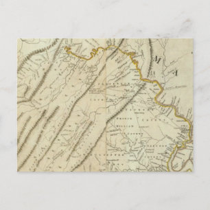 Map of the most Inhabited part of Virginia, NJ. PA Postcard