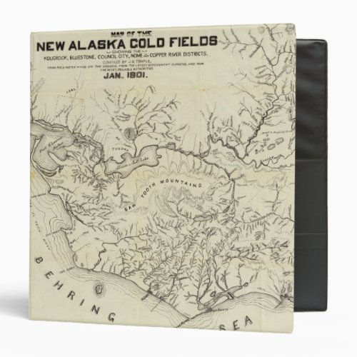 Map Of The New Alaska Gold Fields Binder