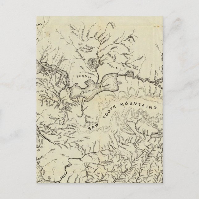 Map Of The New Alaska Gold Fields Postcard (Front)