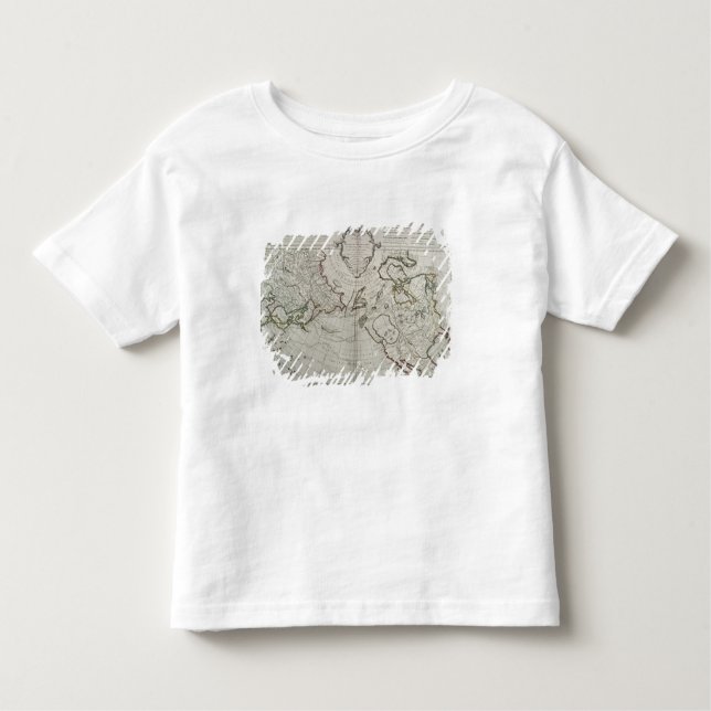Map of the New Discoveries Toddler T-shirt (Front)