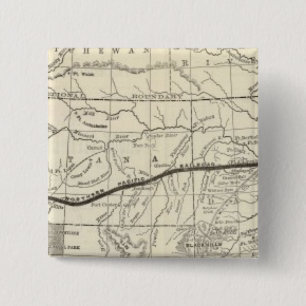 Map of the Northern Pacific Railroad Button