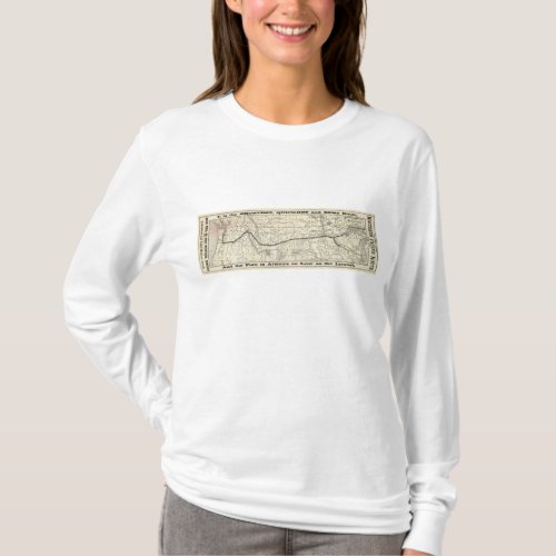 Map of the Northern Pacific Railroad T_Shirt