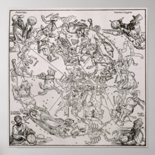 Map of the Northern Sky Poster