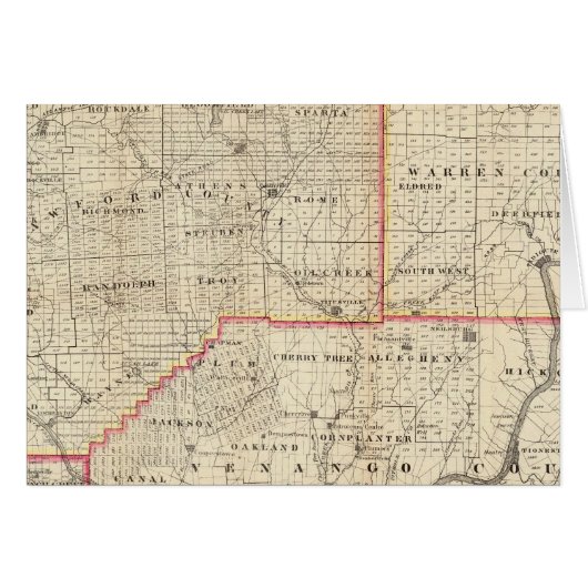 Map of the Oil Region of Pennsylvania (Front Horizontal)