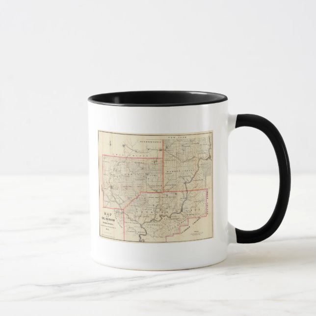Map of the Oil Region of Pennsylvania Mug (Right)