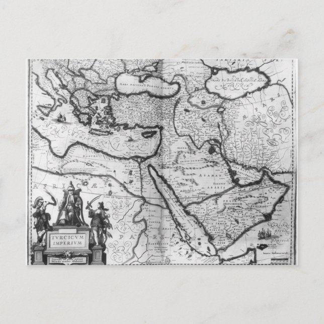 Map of the Ottoman Empire Postcard (Front)