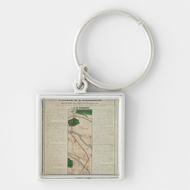 Map of the Paris to St. Germain Railway, by Keychain (Front)