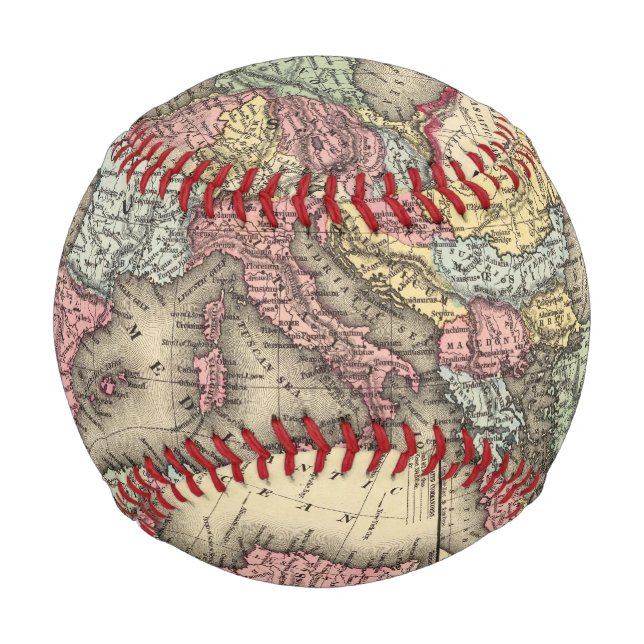 Map of the Roman Empire Baseball (Front)