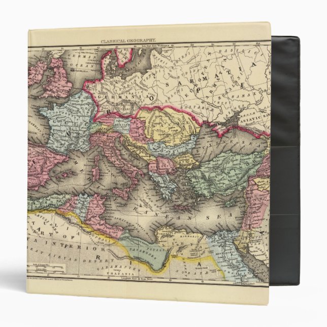 Map of the Roman Empire Binder (Front/Inside)