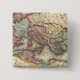 Map of the Roman Empire Pinback Button