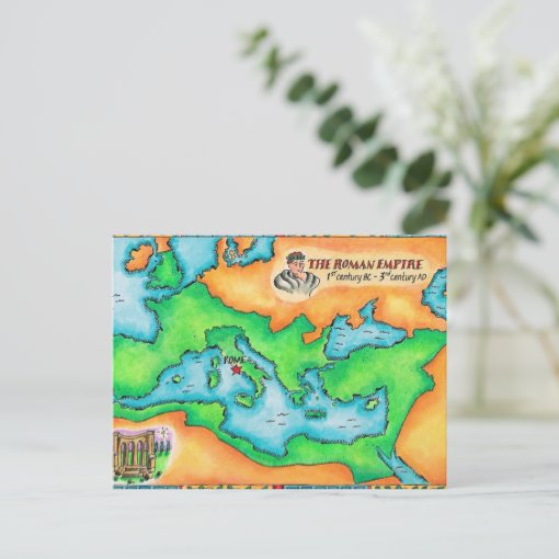 Map of the Roman Empire Postcard | Zazzle