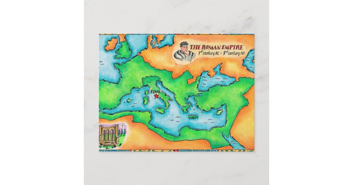 Map of the Roman Empire Postcard | Zazzle