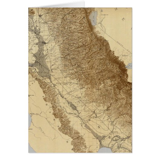 Map Of The San Joaquin Cards (Front)