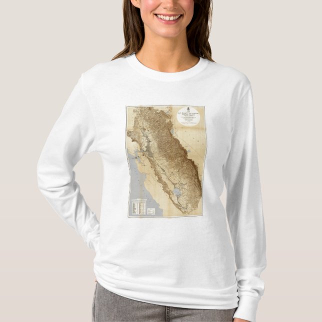 Map Of The San Joaquin T-Shirt (Front)