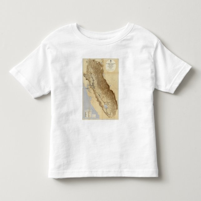 Map Of The San Joaquin Toddler T-shirt (Front)
