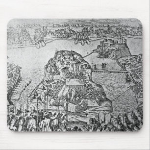Map of the Siege of Malta in 1565 Mouse Pad