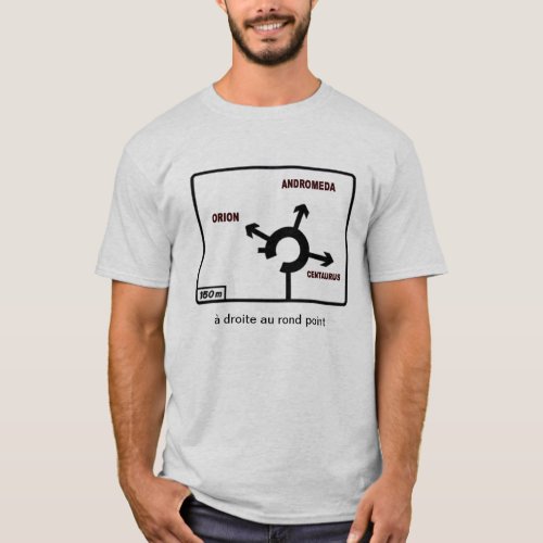 map of the sky in a roundabout direction T_Shirt