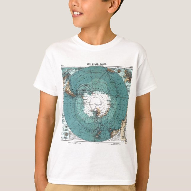 Map of the South Pole T-Shirt (Front)