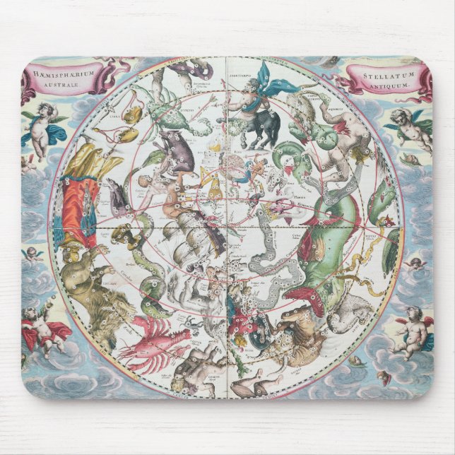 Map of the Southern Hemisphere 2 Mouse Pad (Front)