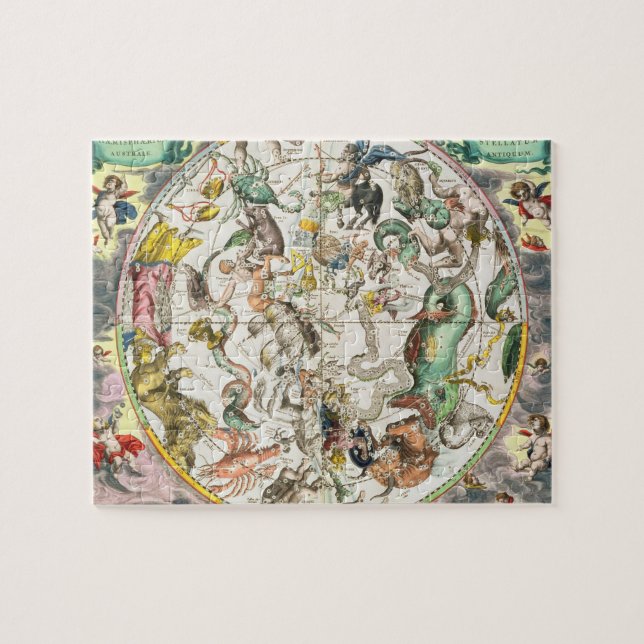Map of the Southern Hemisphere, from 'The Celestia Jigsaw Puzzle (Horizontal)