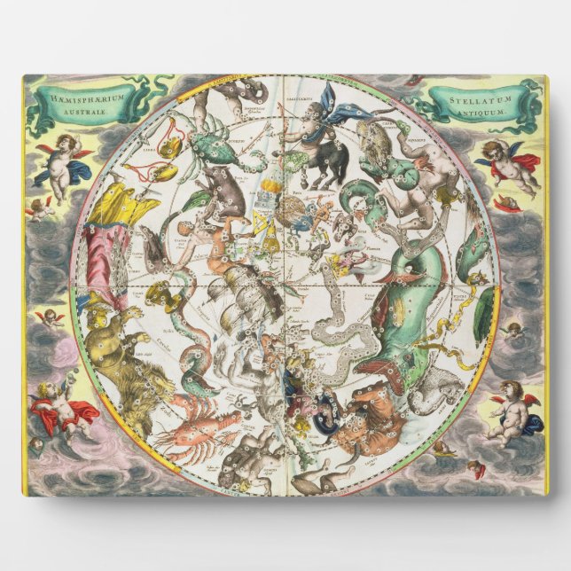 Map of the Southern Hemisphere, from 'The Celestia Plaque (Front)