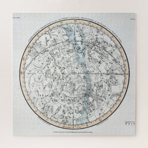 Map of The Southern Hemisphere Plate XXVIII Jigsaw Puzzle