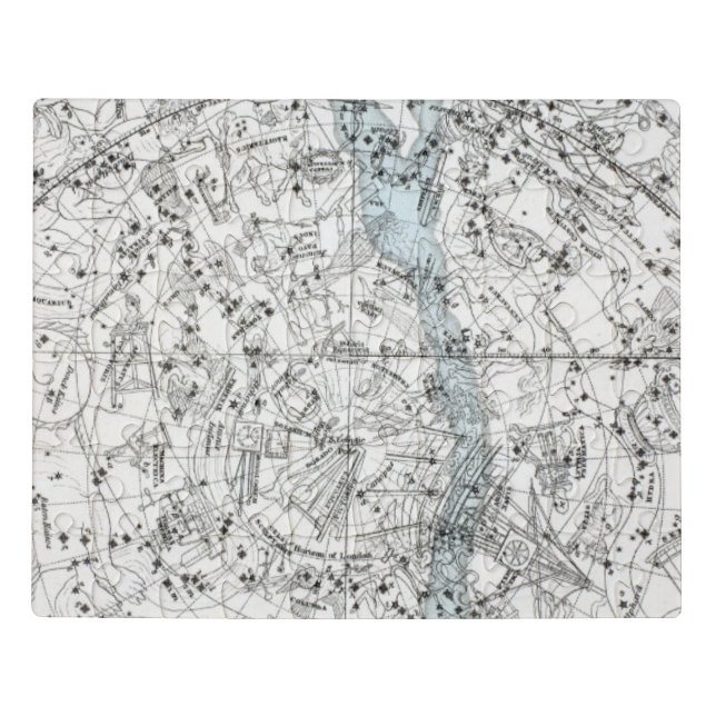 Map of The Southern Hemisphere Plate XXVIII Jigsaw Puzzle (Puzzle Horizontal)