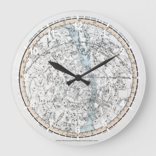 Map of The Southern Hemisphere Plate XXVIII Large Clock