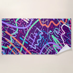 Map of the Stars Beach Towel