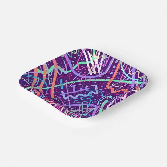 Map of the Stars Paper Plates (Angled)