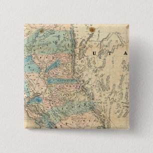 Map of the State of California Button