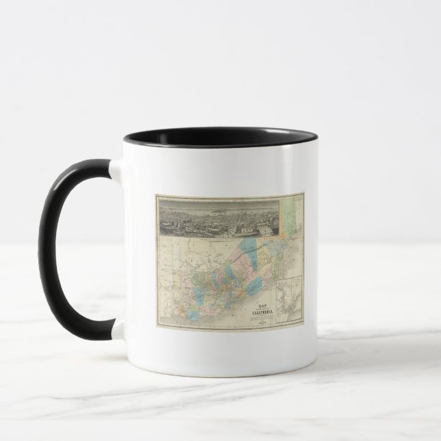 Map Of The State Of California Mug (Left)